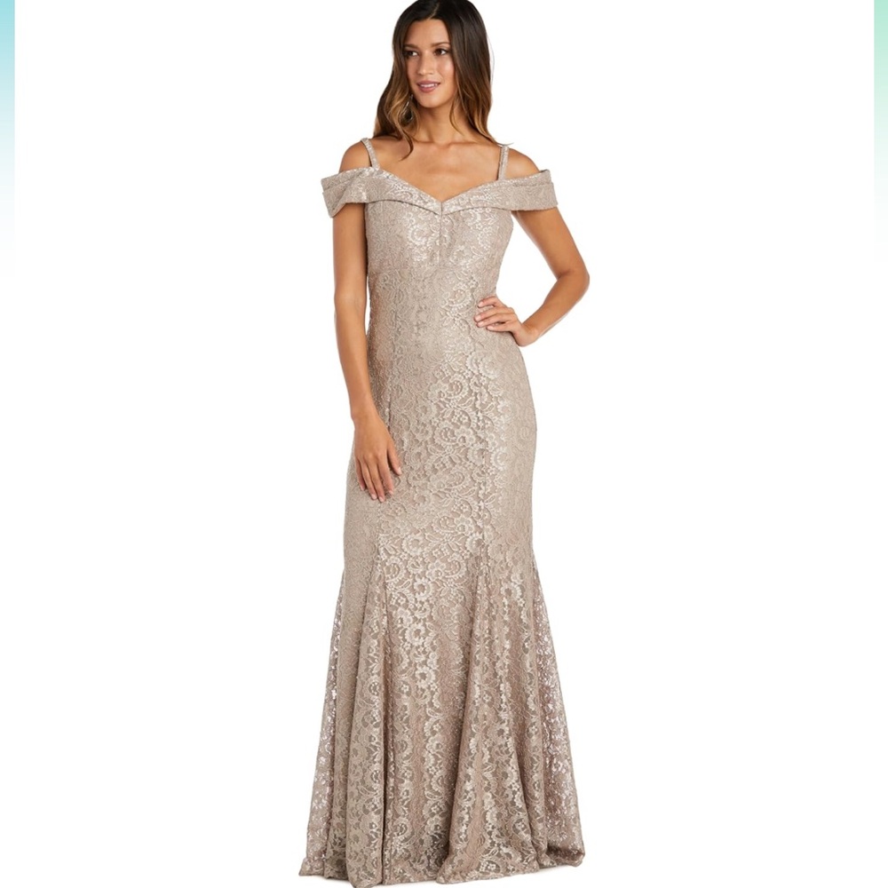 R&M Richards Women's Off The Shoulder Gown